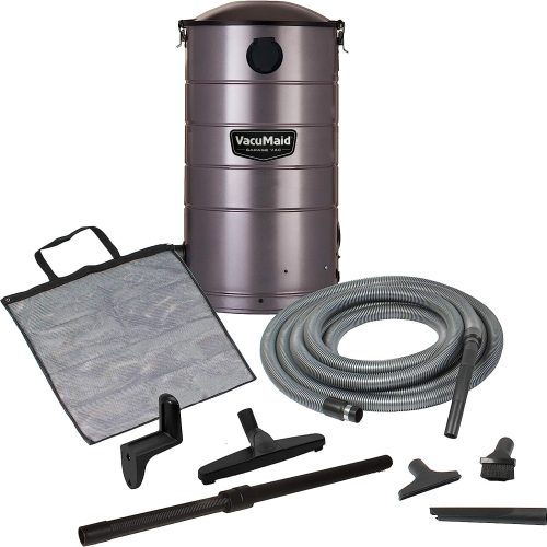 VacuMaid GV30 Wall Mounted Garage Vacuum with 30 ft Hose and Tools